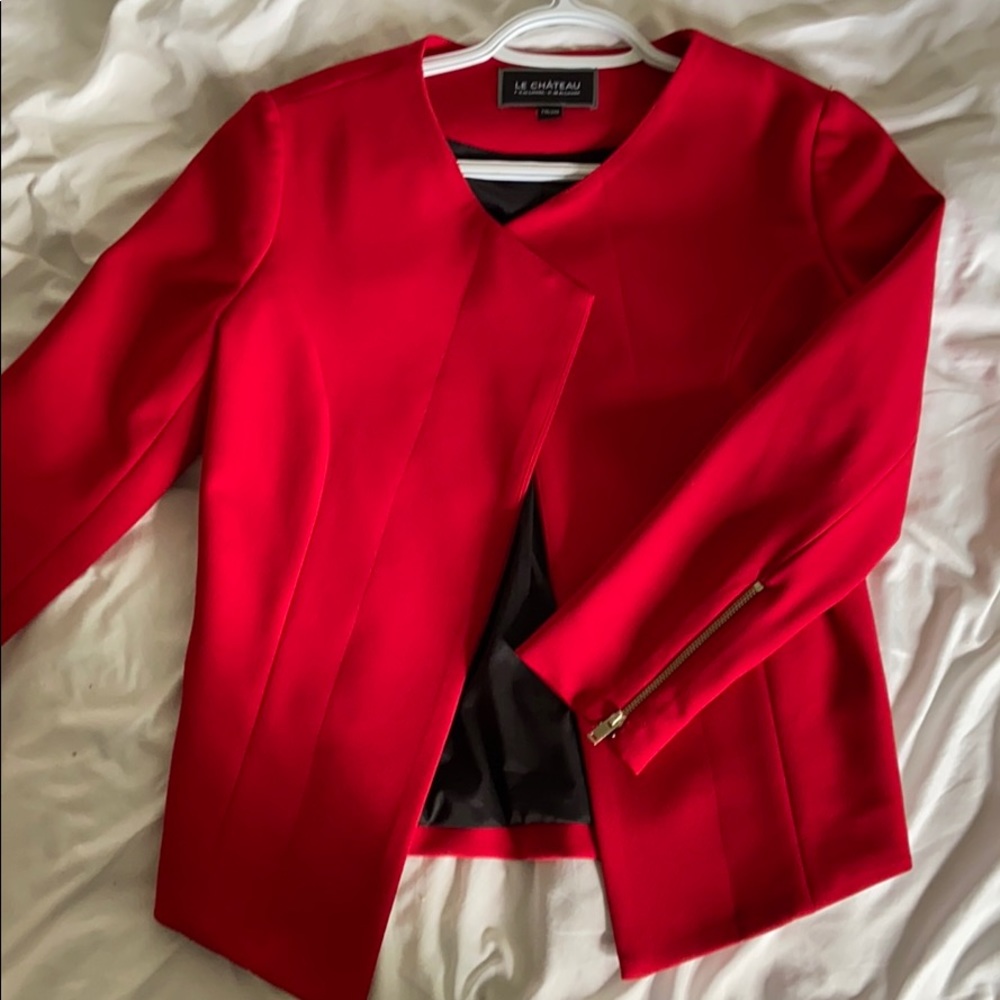 Red blazer